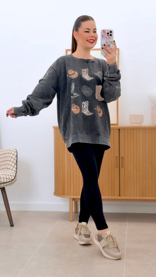 SUDADERA COWGIRL