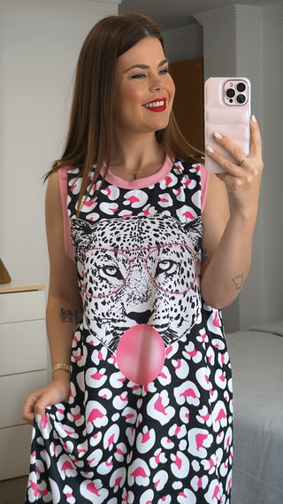 VESTIDO LEO CHICLE