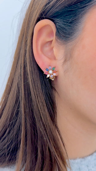 PENDIENTE FLOR COLOR