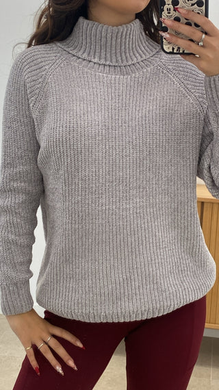 SUÉTER CHENILLA CUELLO ALTO