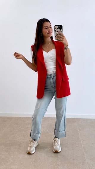 CHALECO LISO CRUZADO