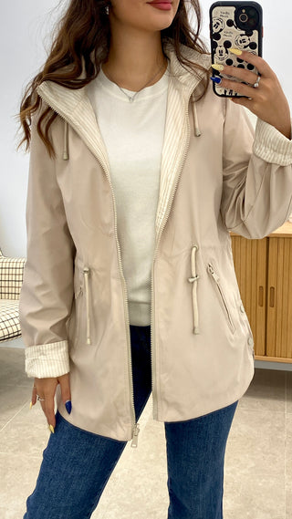 CHUBASQUERO REVERSIBLE RAYAS