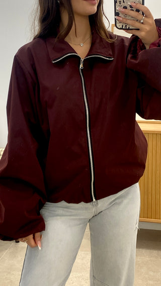 CHAQUETA CREMALLERA BOMBACHA