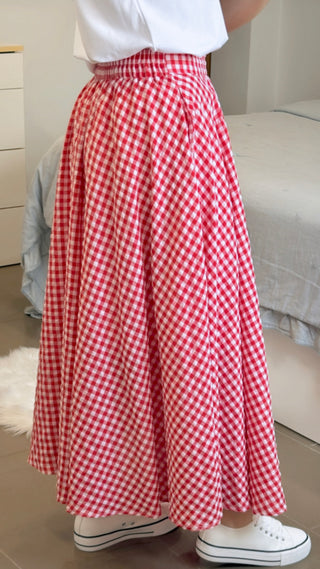 FALDA LARGA VICHY