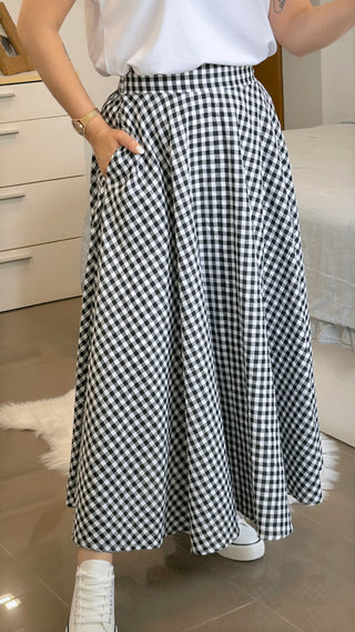 FALDA LARGA VICHY