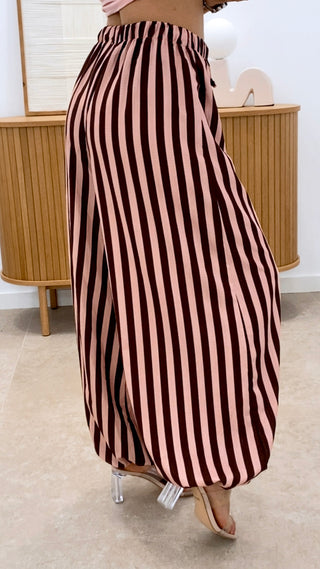 PANTALÓN BOMBACHO RAYAS