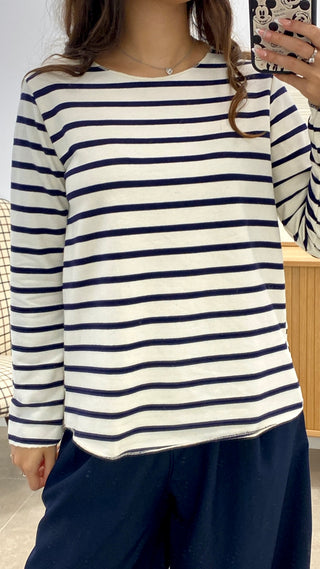 CAMISETA LÍNEAS MANGA LARGA