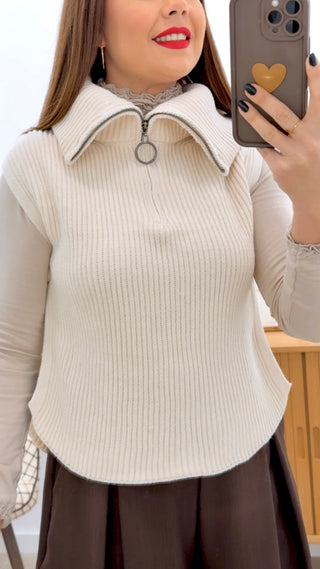 CHALECO CUELLO CREMALLERA