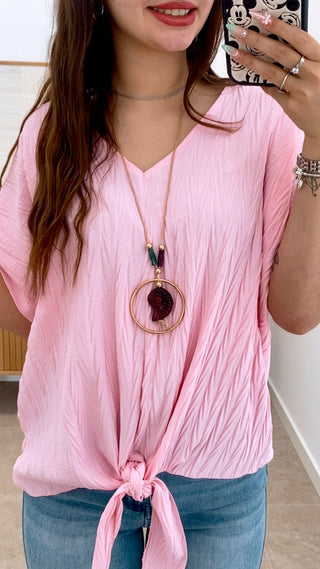 CAMISETA NUDO Y COLLAR