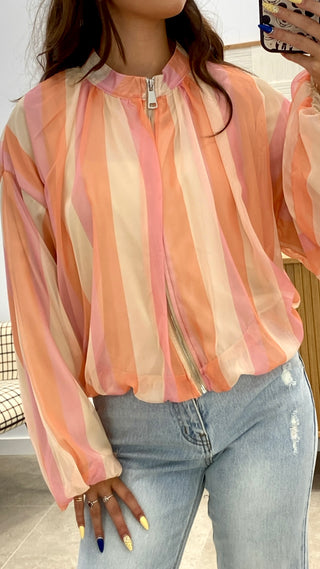 BOMBER GASA COLOR