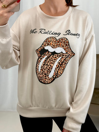 SUDADERA LENGUA LEOPARDO