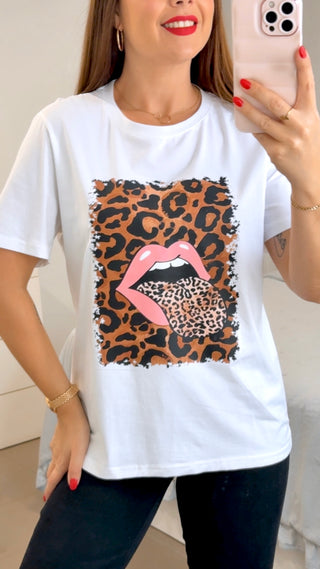 CAMISETA LABIO PINK