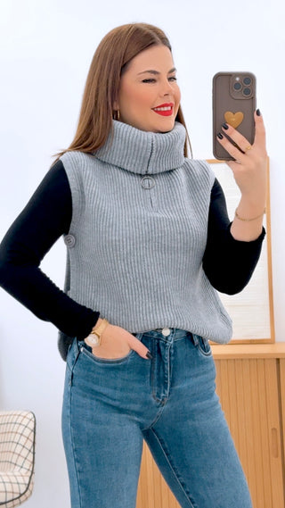 CHALECO CUELLO CREMALLERA