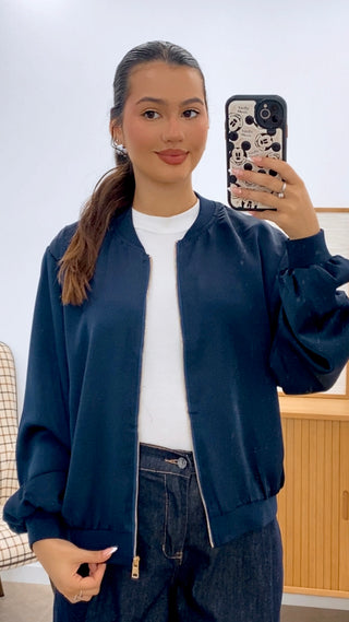 BOMBER SATINADA