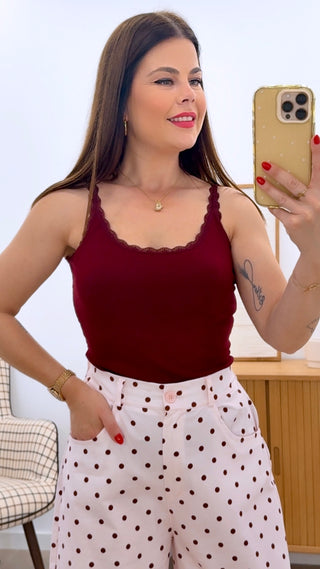 CAMISETA BÁSICA CANALÉ + ENCAJE
