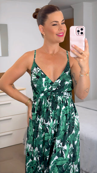 VESTIDO LARGO HOJAS