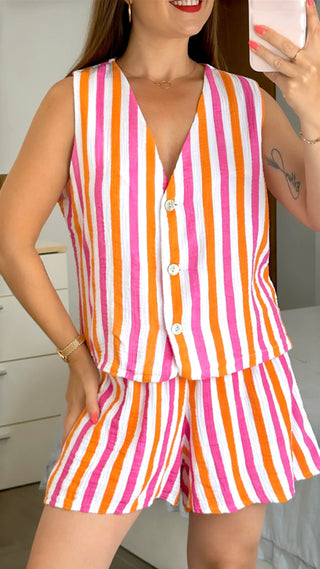 CONJUNTO MUSELINA RAYA FLUOR