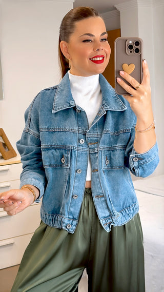 CHAQUETA DENIM OVERSIZE