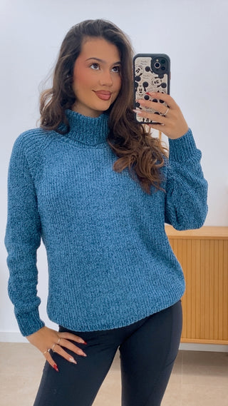 SUÉTER CHENILLA CUELLO ALTO