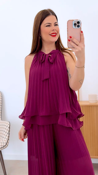 CONJUNTO PLISADO LISO