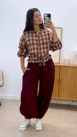BOMBER VICHY CON CINTURA AJUSTABLE
