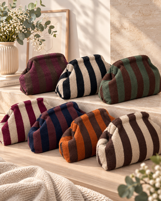 BOLSO DE MANO BICOLOR