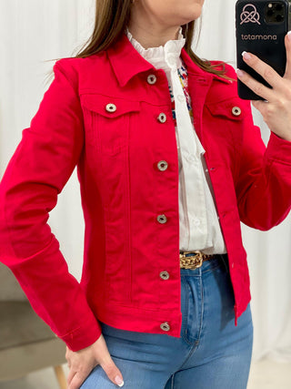 Compra online CHAQUETA DENIM ROJO - Totamona