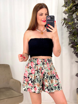 Compra online SHORT ENGOMADO FLORAL - Totamona