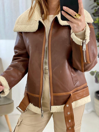 Compra online CHAQUETA AVIADOR MARRON - Totamona